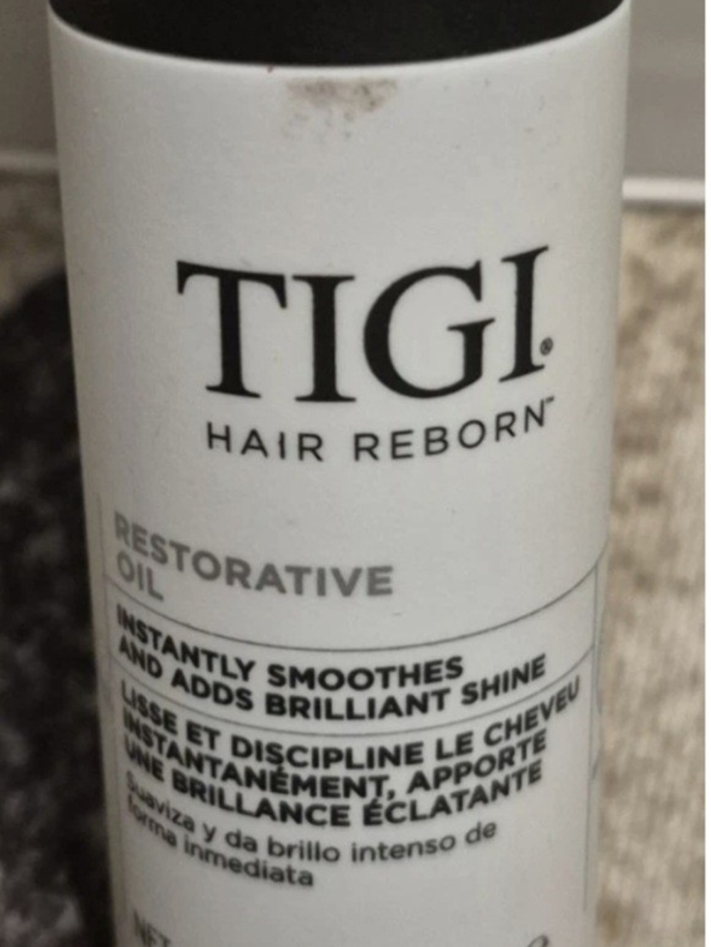 TIGI Hair Reborn Restorative Oil - White and Black Label